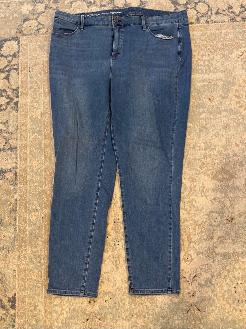 Talbots Blue Stretch Jeggings - Slim Ankle